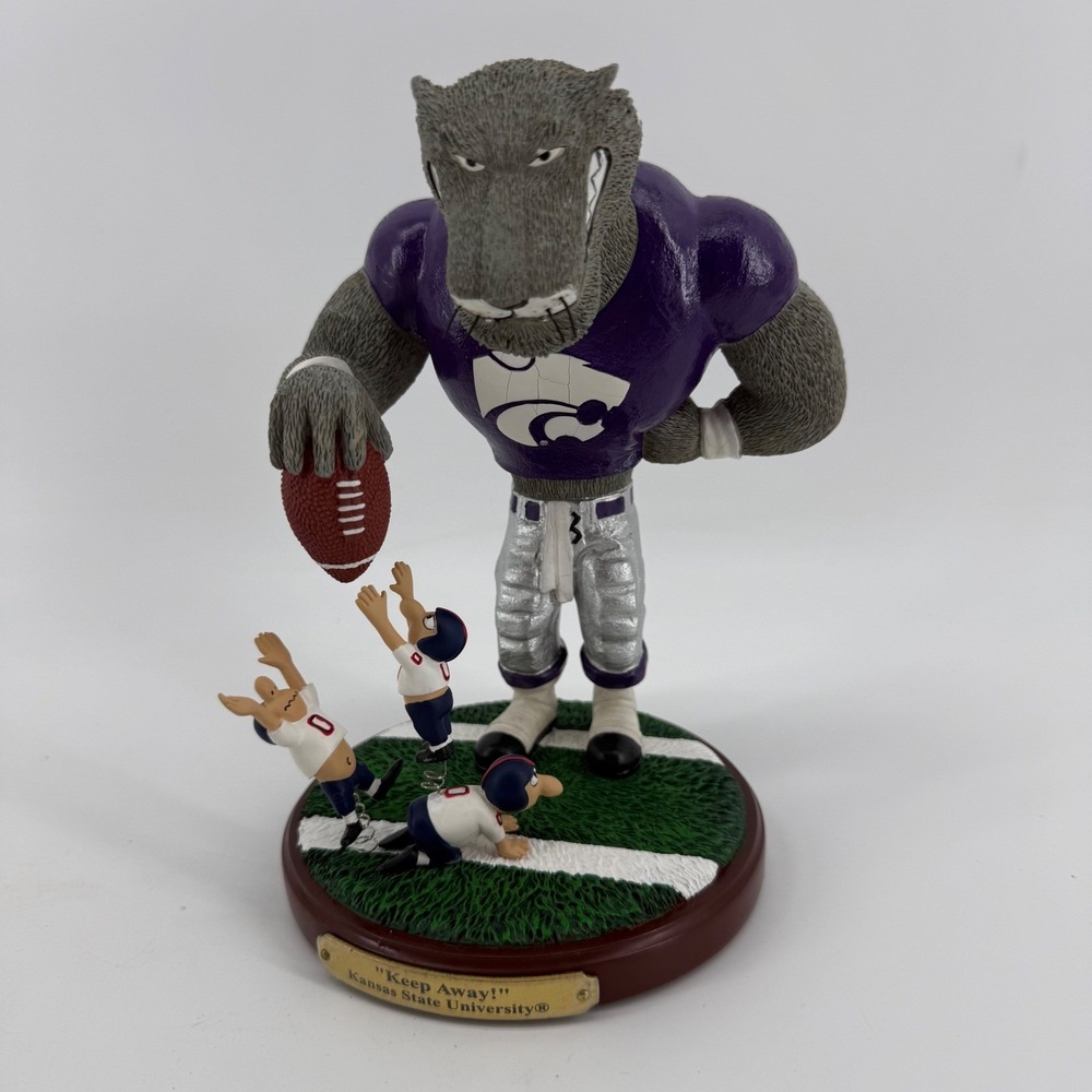 Kansas State University‎ Willie the Wildcat Bobblehead Figurine  Limited Ed 2004